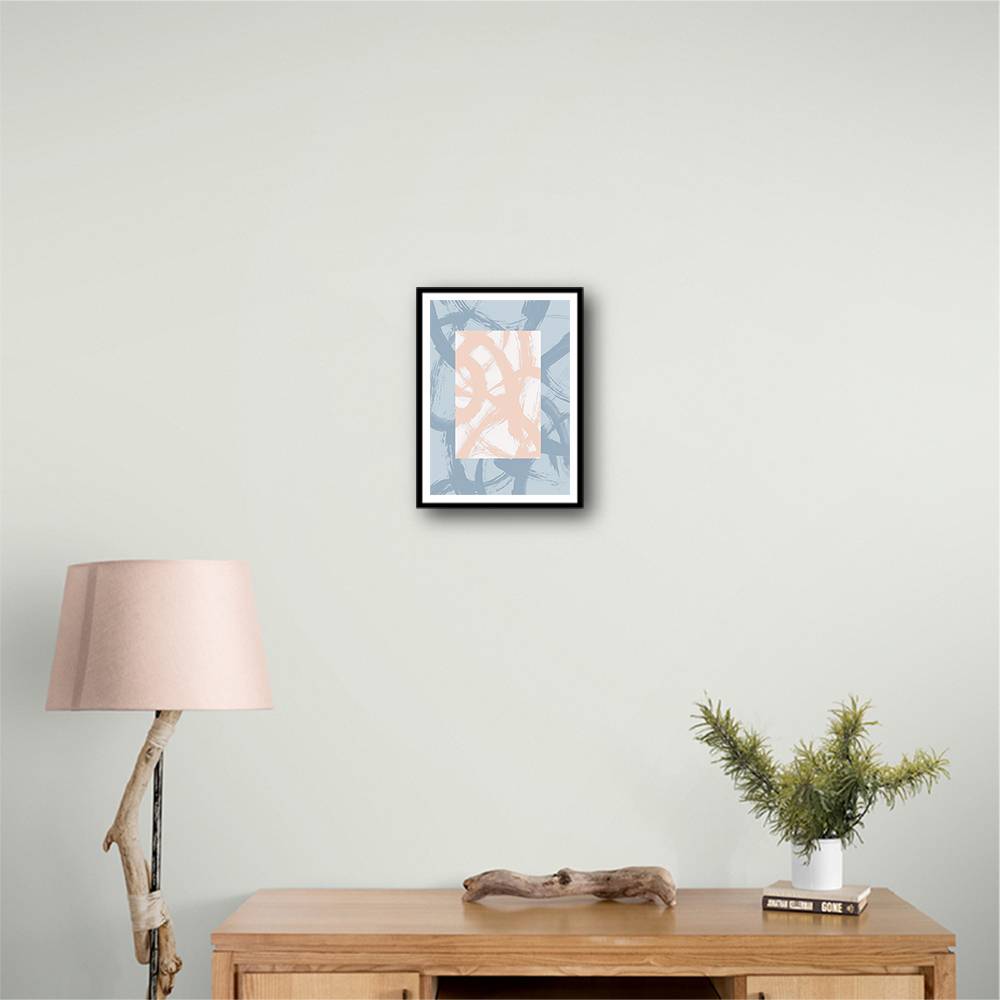 Abstract Brush Strokes 98A Wall Art