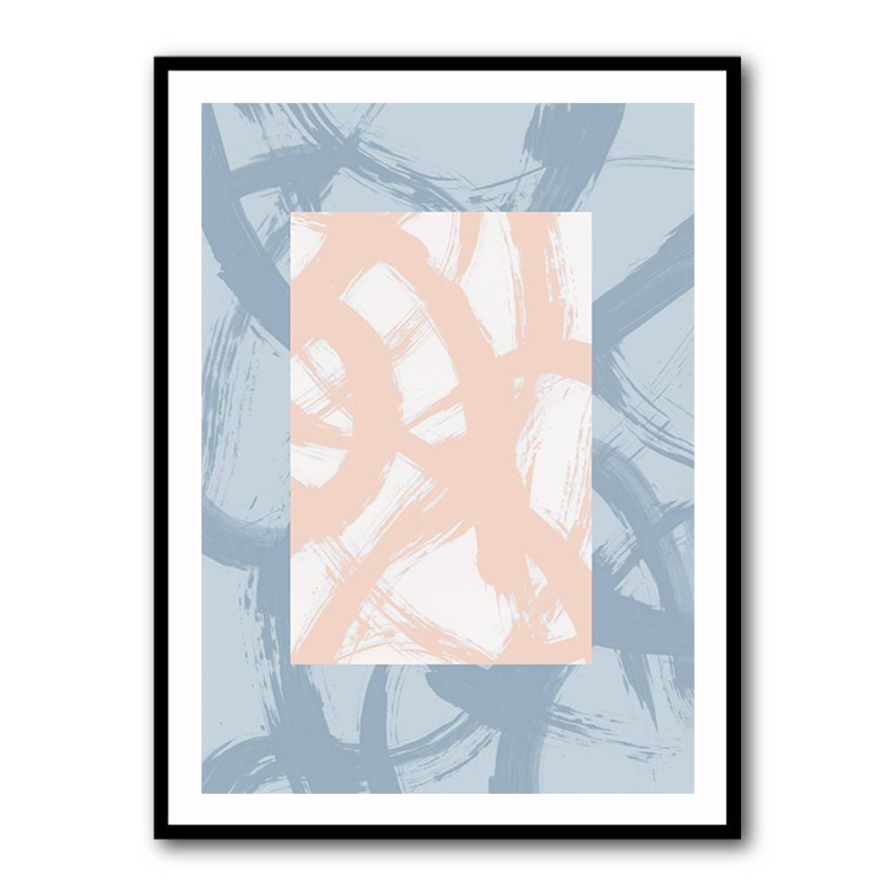 Abstract Brush Strokes 98A Wall Art