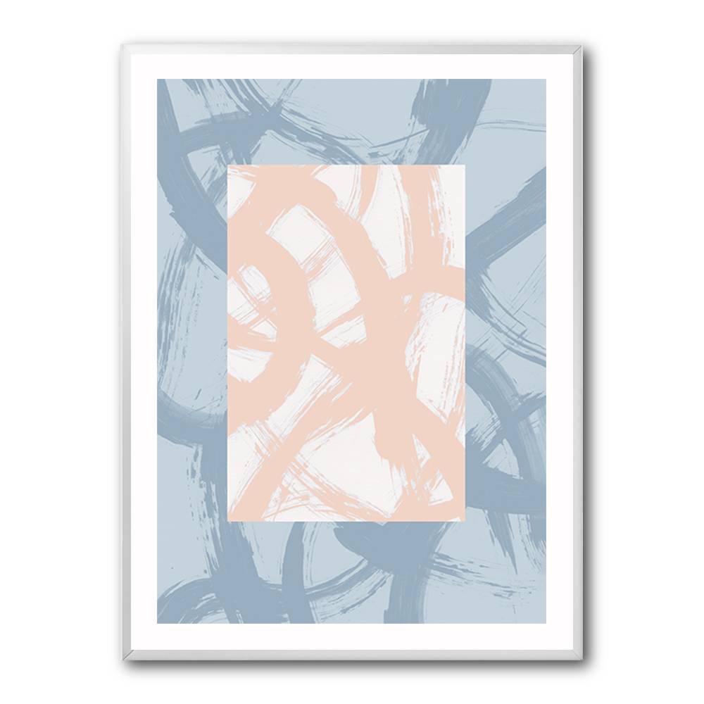 Abstract Brush Strokes 98A Wall Art