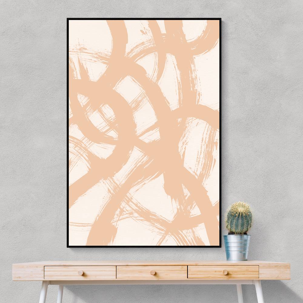 Abstract Brush Strokes 98B Wall Art