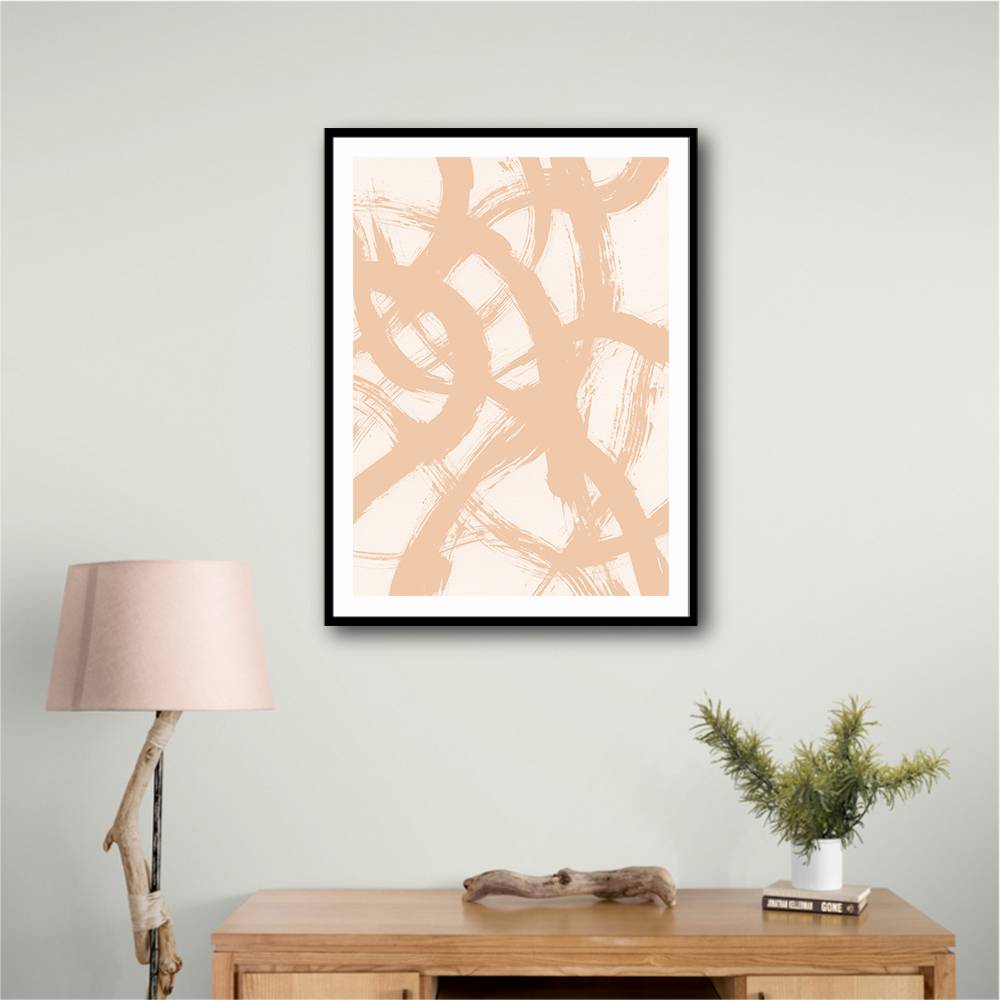 Abstract Brush Strokes 98B Wall Art