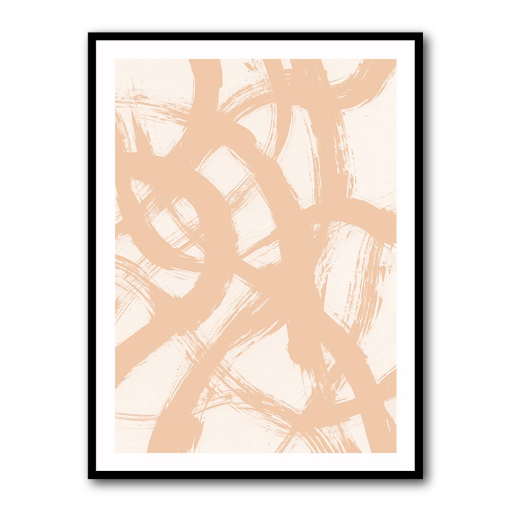 Abstract Brush Strokes 98B Wall Art