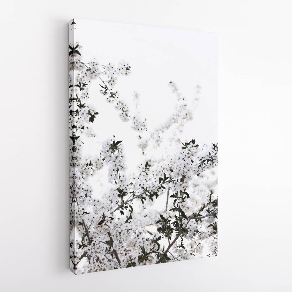 White Spring Tree 3 Wall Art