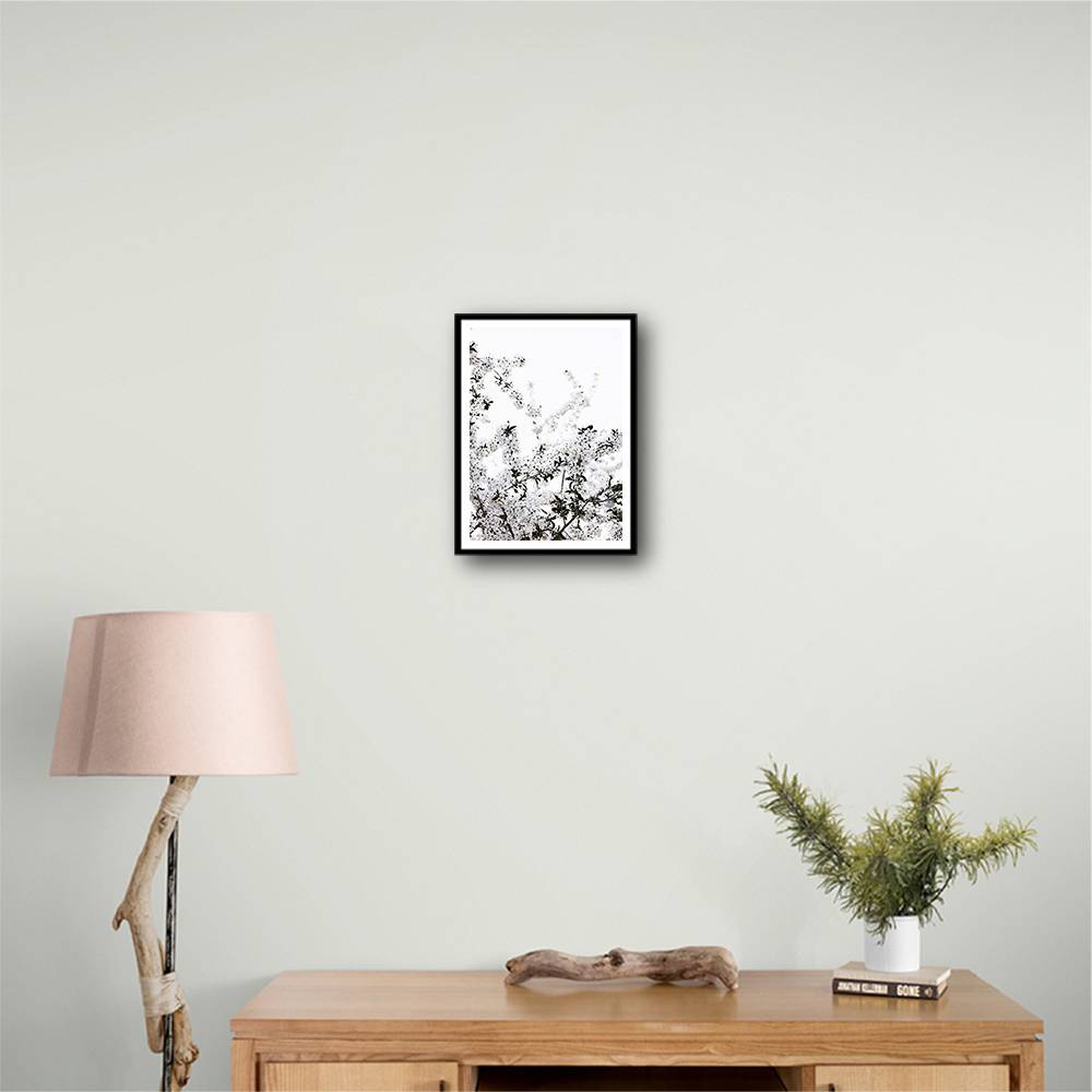 White Spring Tree 3 Wall Art