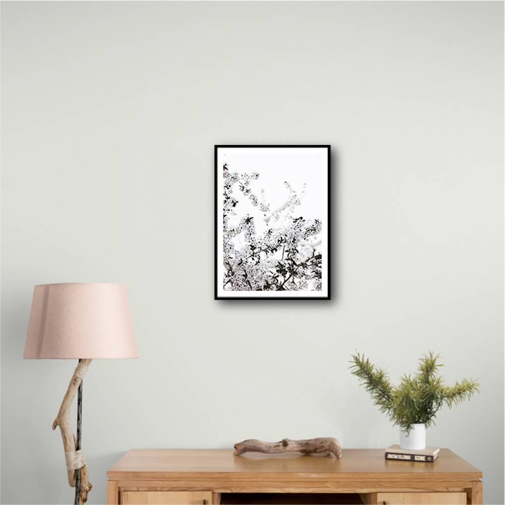 White Spring Tree 3 Wall Art