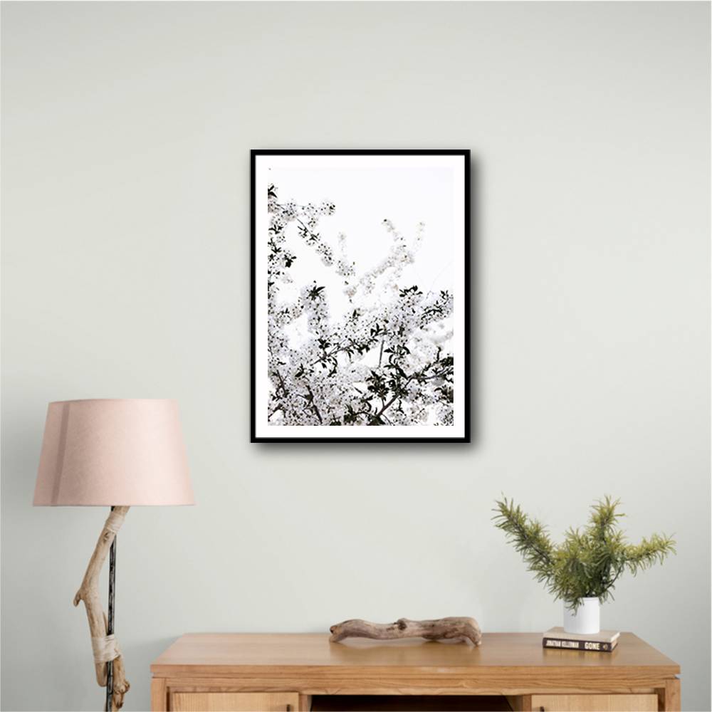 White Spring Tree 3 Wall Art