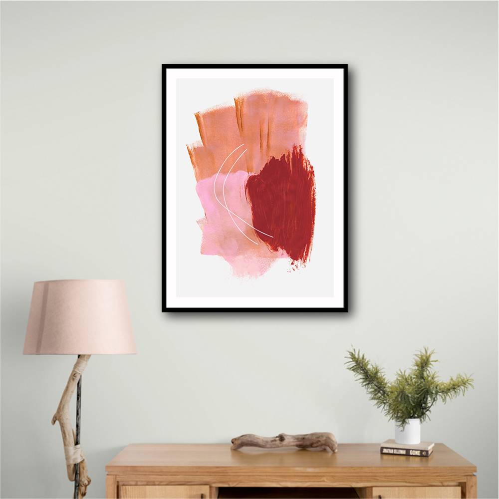 Abstract Brush Strokes 54 Wall Art