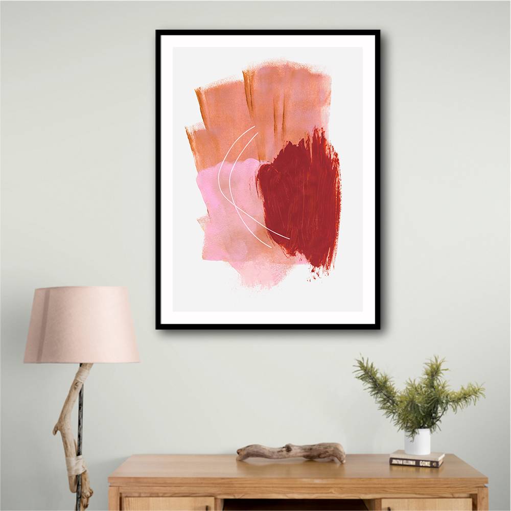 Abstract Brush Strokes 54 Wall Art