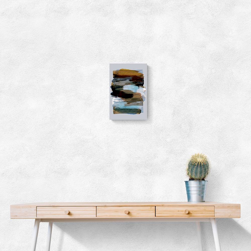 Abstract Brush Strokes 78X Wall Art