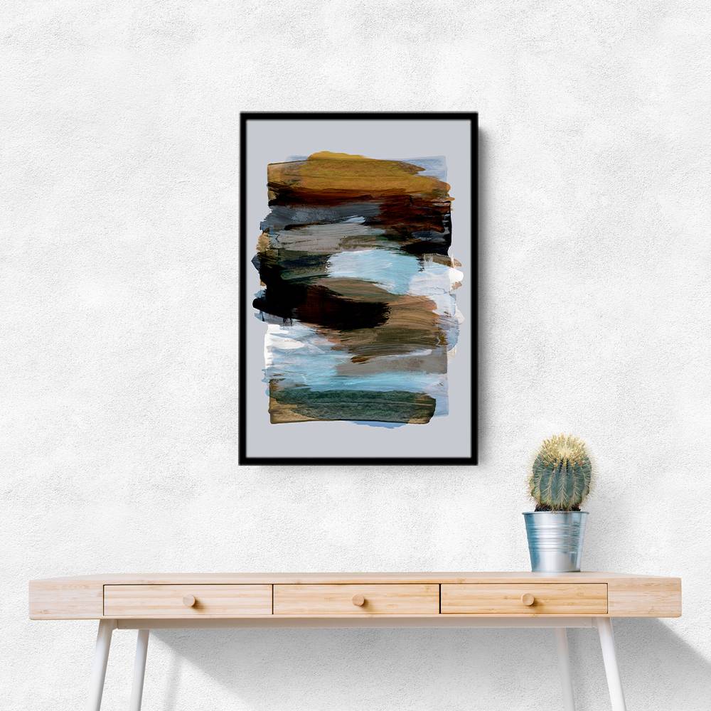 Abstract Brush Strokes 78X Wall Art