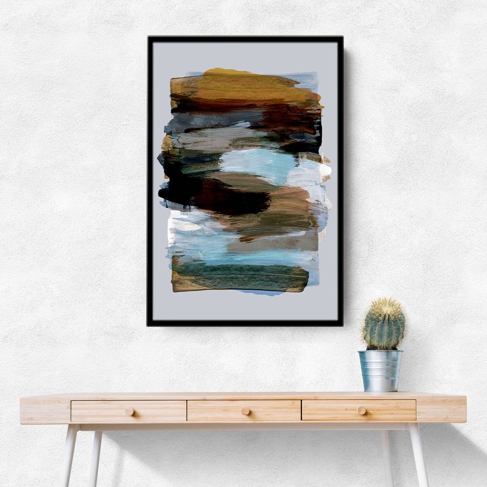 Abstract Brush Strokes 78X Wall Art