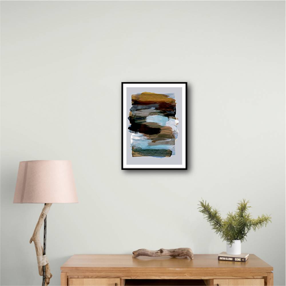 Abstract Brush Strokes 78X Wall Art