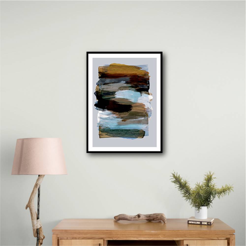 Abstract Brush Strokes 78X Wall Art