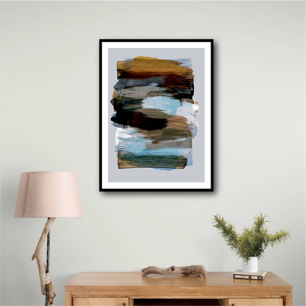 Abstract Brush Strokes 78X Wall Art