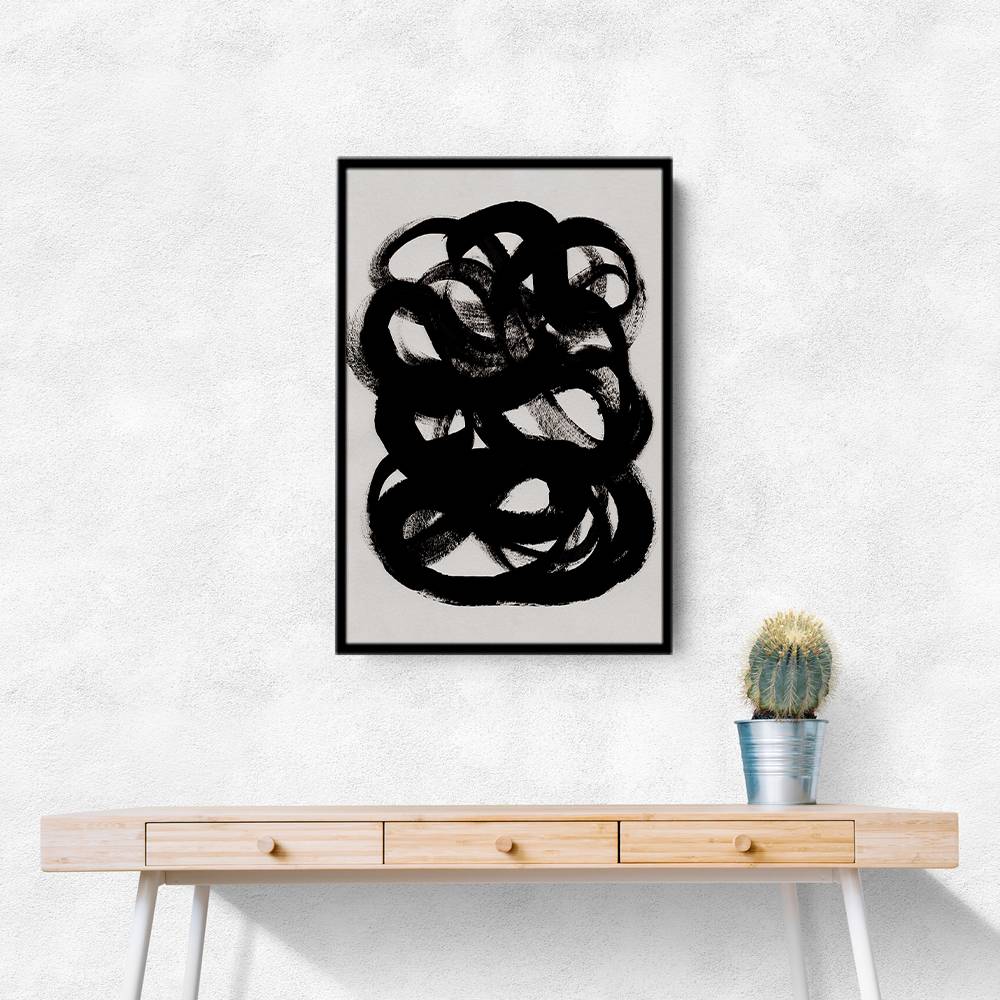 Abstract Brush Strokes 84 Wall Art