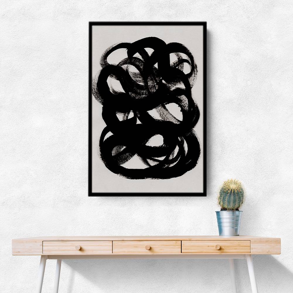 Abstract Brush Strokes 84 Wall Art