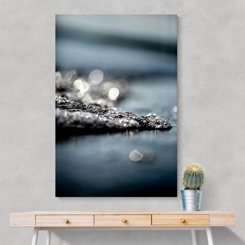 Waves And Glitter Wall Art