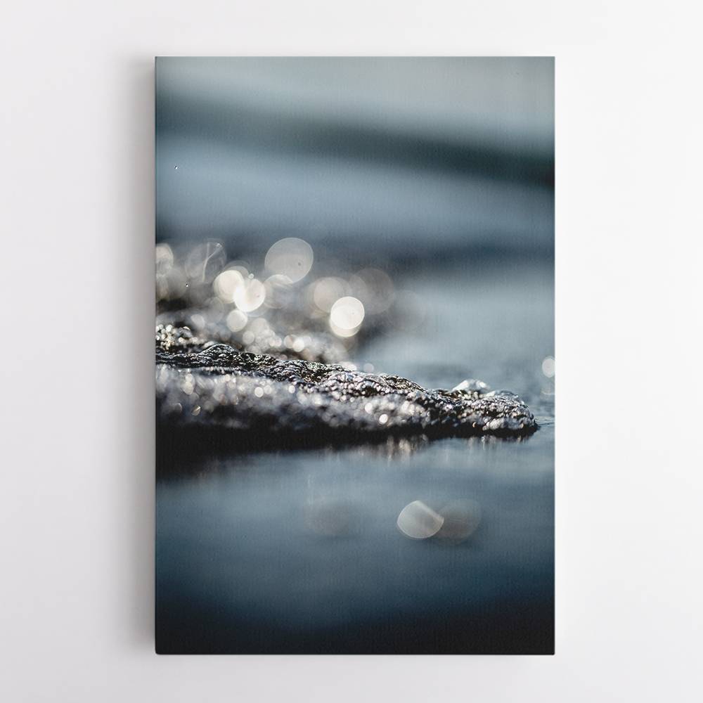 Waves And Glitter Wall Art