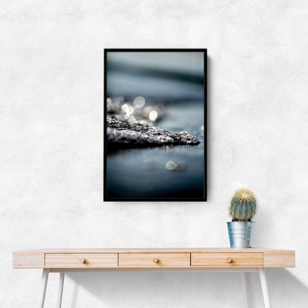 Waves And Glitter Wall Art