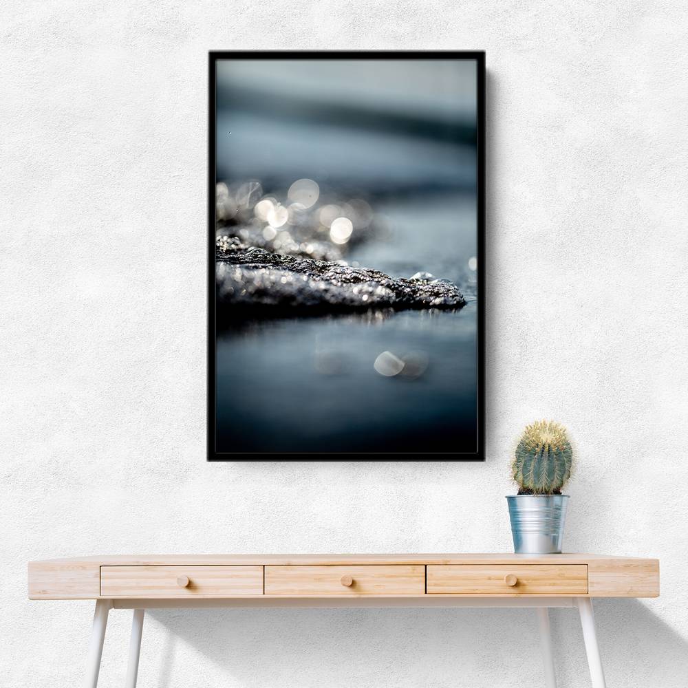 Waves And Glitter Wall Art