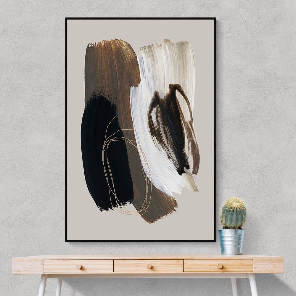 Abstract Brush Strokes 108X Wall Art