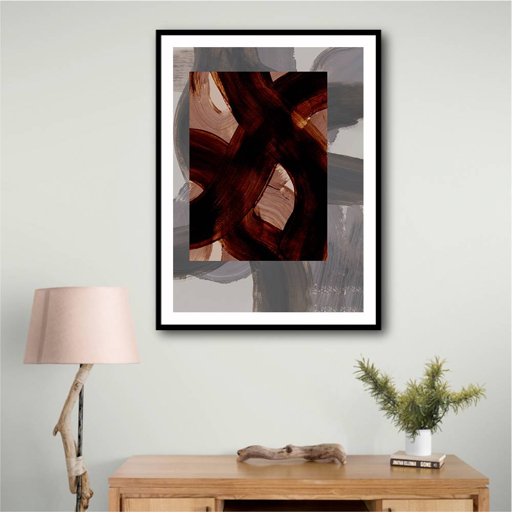 Abstract Brush Strokes 150 Wall Art