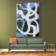 Abstract Brush Strokes 127 Wall Art