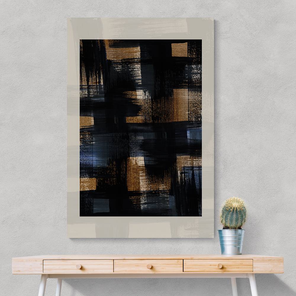 Abstract Brush Strokes 128X Wall Art