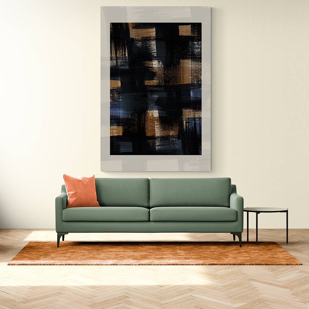 Abstract Brush Strokes 128X Wall Art