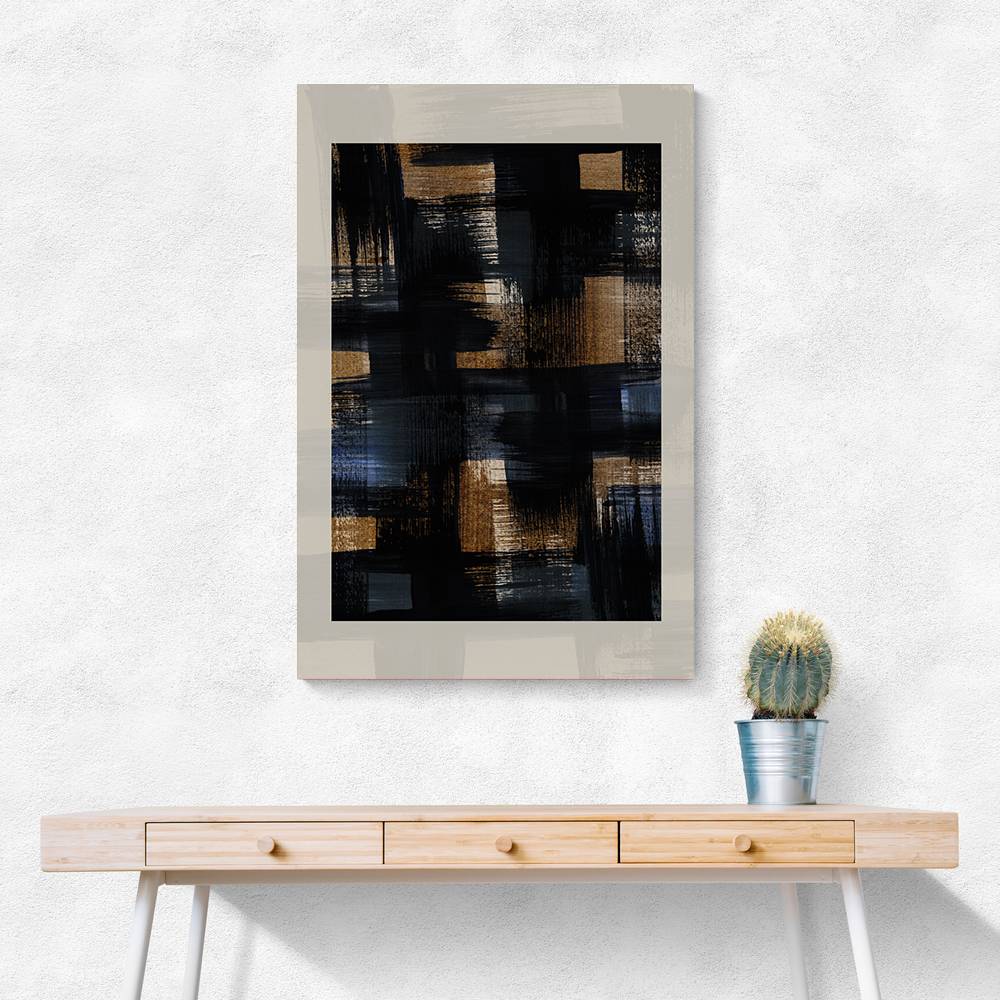 Abstract Brush Strokes 128X Wall Art