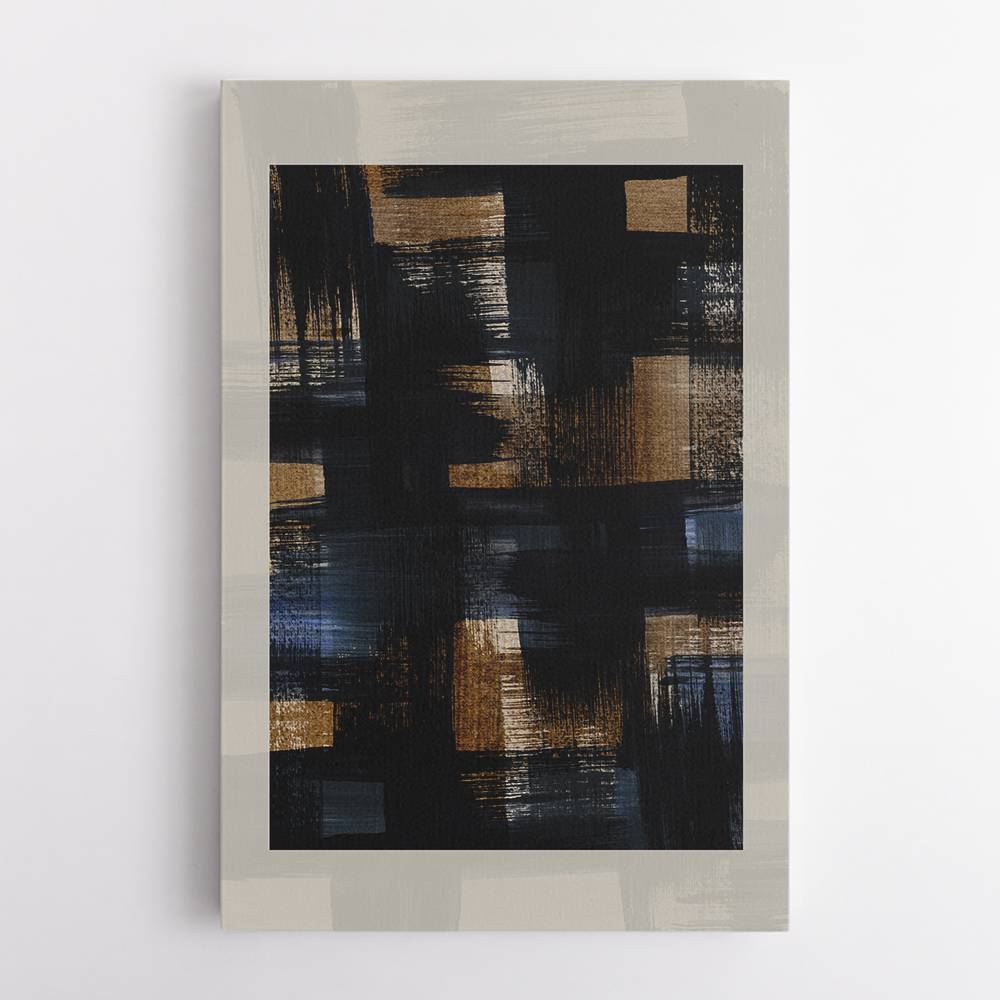 Abstract Brush Strokes 128X Wall Art