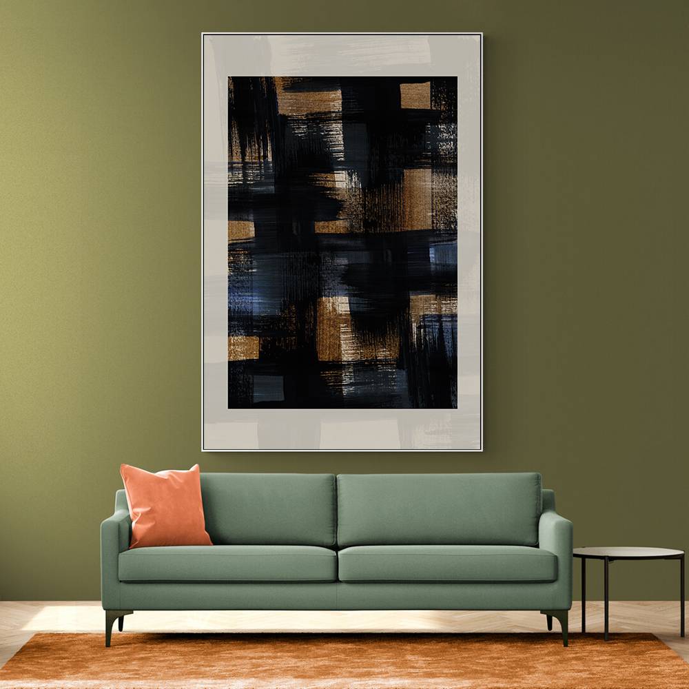 Abstract Brush Strokes 128X Wall Art