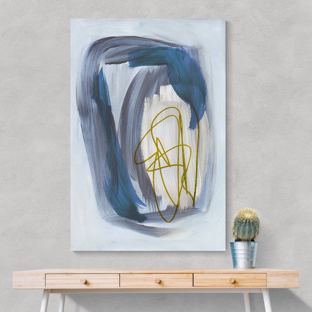 Abstract Brush Strokes 156X Wall Art