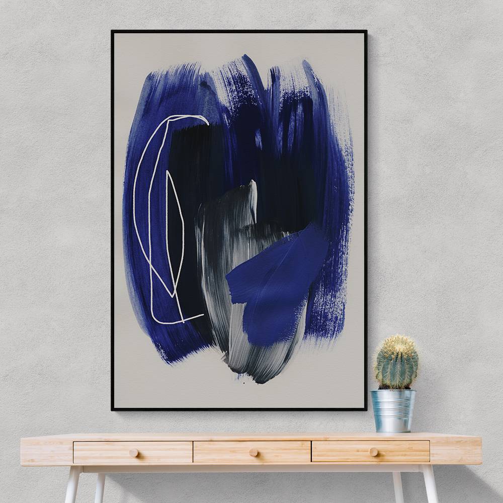 Abstract Brush Strokes 158 Wall Art