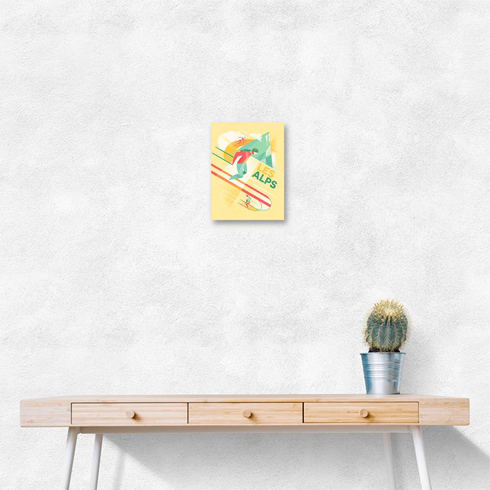 Retro Ski Wall Art