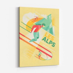 Retro Ski Wall Art