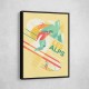 Retro Ski Wall Art