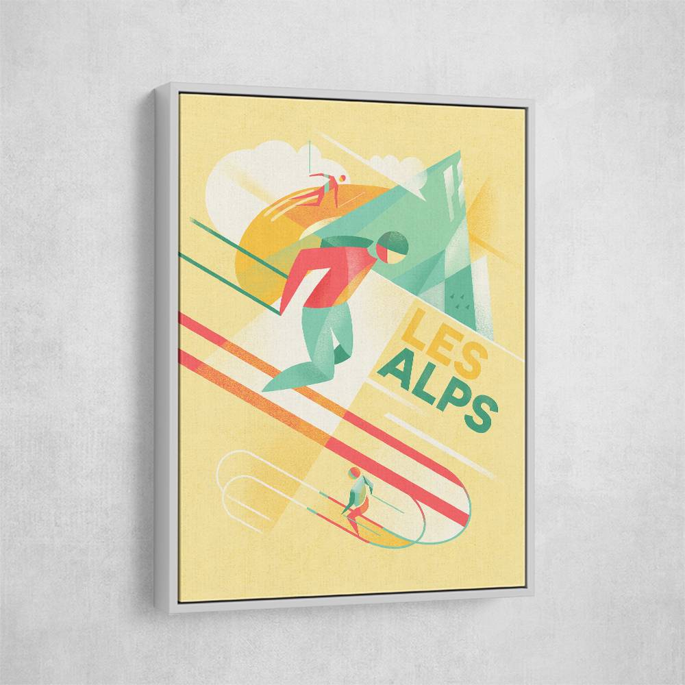 Retro Ski Wall Art