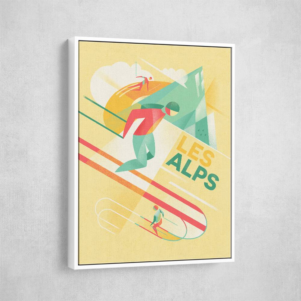 Retro Ski Wall Art