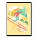 Retro Ski Wall Art