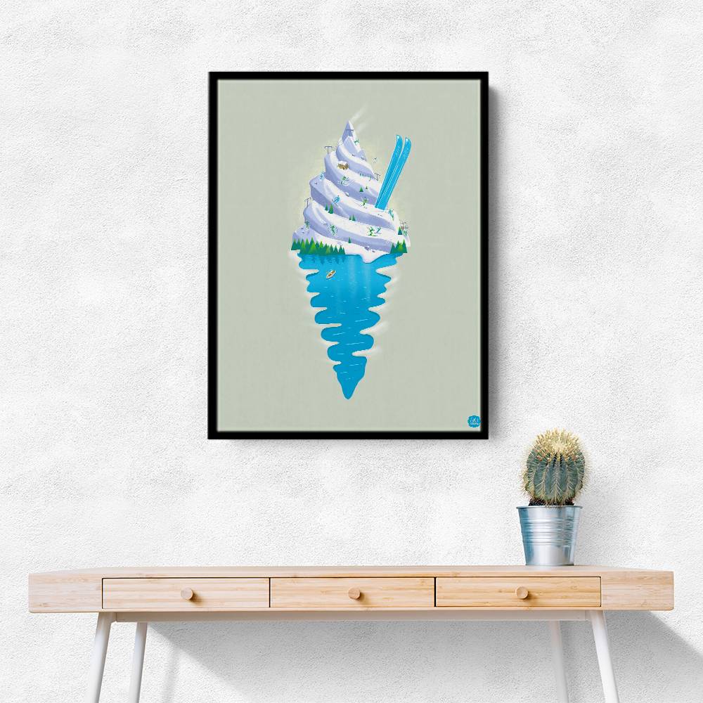 Ski Sundae Wall Art