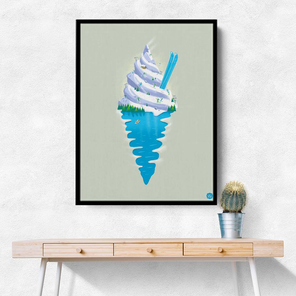 Ski Sundae Wall Art