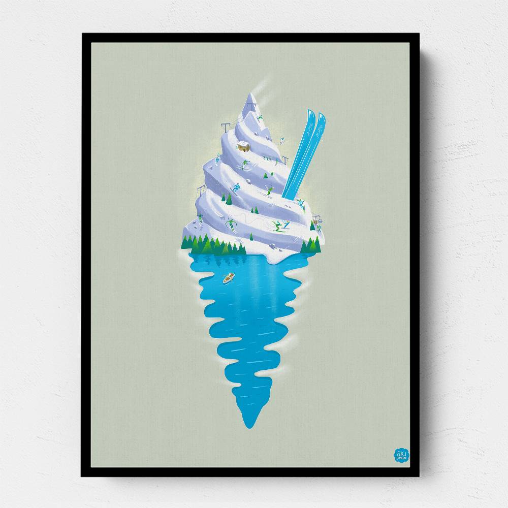 Ski Sundae Wall Art