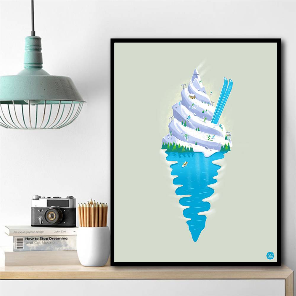 Ski Sundae Wall Art