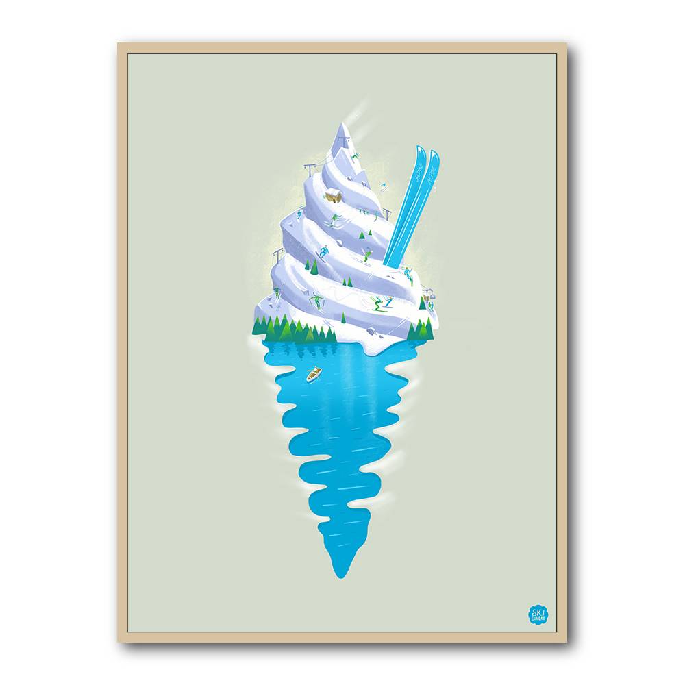 Ski Sundae Wall Art