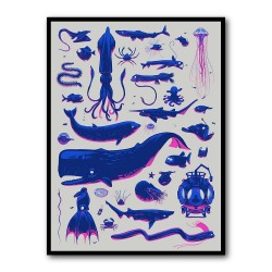 Creatures Of The Deep Wall Art