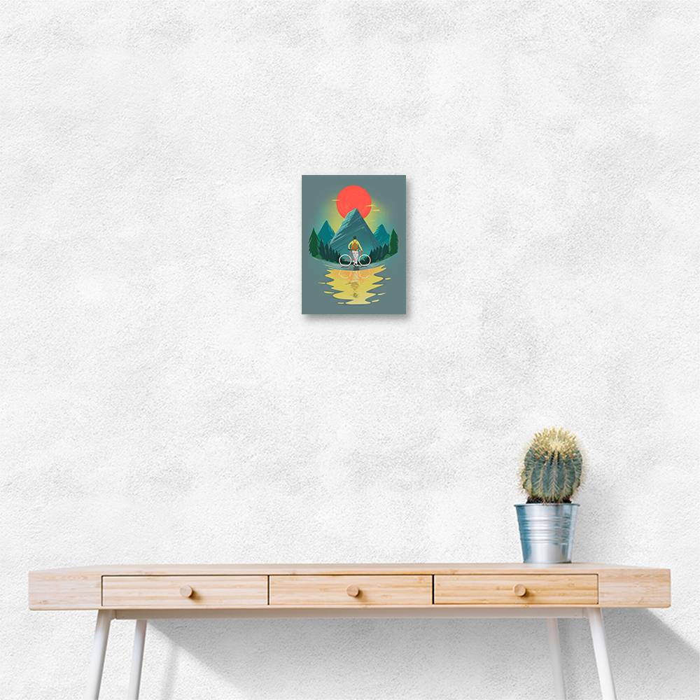 Mountain Range Riding Wall Art