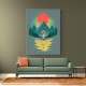 Mountain Range Riding Wall Art