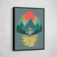 Mountain Range Riding Wall Art