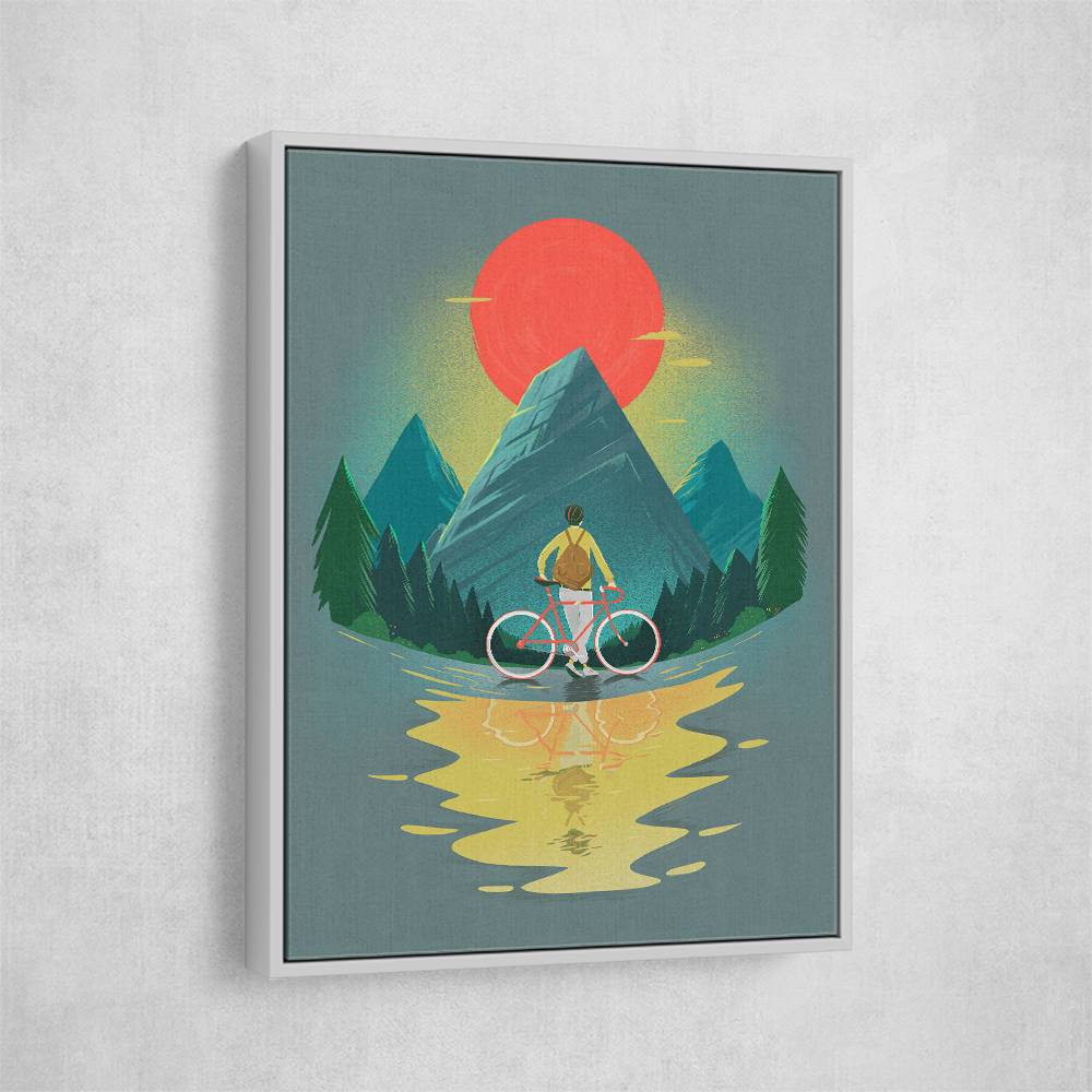 Mountain Range Riding Wall Art